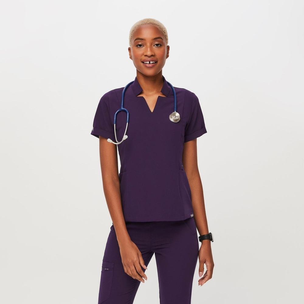 FIGS Purple Jam Scrub Set